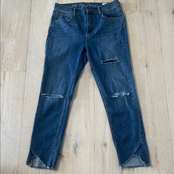 We The Free Denim - We The Free Distressed Tulip Hem Jeans